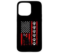 Custodia per iPhone 15 Pro Max Bombay Cat 4th of July Patriotic American Flag Paws Lover