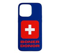 Custodia per iPhone 15 Pro Max Boner Donor Life Guard Cross Saving vite con umorismo