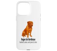 Custodia per iPhone 15 Pro Max Bordeaux Dog Guardian per natura divano patata per scelta