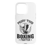 Custodia per iPhone 15 Pro Max Boxing Fighter Muay Thai Potenza e Controllo