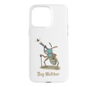 Custodia per iPhone 15 Pro Max Bug Watcher Carino Bug con telescopio