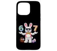 Custodia per iPhone 15 Pro Max Building Blocks Happy Easter Day Bunny Eggs 6 7 Meme Kids