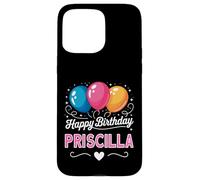Custodia per iPhone 15 Pro Max Buon compleanno Priscilla