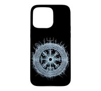 Custodia per iPhone 15 Pro Max Bussola vichinga Vegvisir Walhalla rune nordica