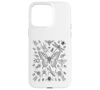 Custodia per iPhone 15 Pro Max Butterfly Focus - Diagramma entomologico scientifico delle specie di insetti