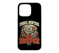 Custodia per iPhone 15 Pro Max Cacciatori di fossili divertente souvenir sul campo di geologia di paleontologia
