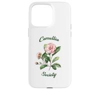 Custodia per iPhone 15 Pro Max Camellia Society Giardinieri di fiori Arte botanica