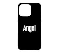 Custodia per iPhone 15 Pro Max Camicia con scritta "That Says Angel", design che dice angelo