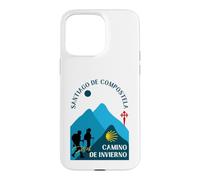 Custodia per iPhone 15 Pro Max Camino de Invierno Coppia Pellegrini Santiago Compostela 2026