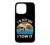 Custodia per iPhone 15 Pro Max Camper Trailer Campeggio Vintage Sexy E Io Traino It