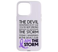 Custodia per iPhone 15 Pro Max Cancer Warriors I Am The Storm, I Will Survive And Beat It