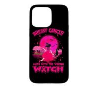 Custodia per iPhone 15 Pro Max Cancro al seno pasticcio con la strega sbagliata personalizzata