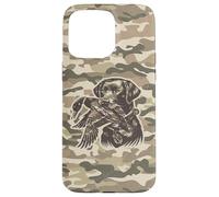 Custodia per iPhone 15 Pro Max Cane da laboratorio retrò, mimetico, mimetico, da laboratorio, Labrador Southern