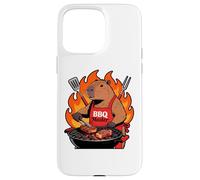 Custodia per iPhone 15 Pro Max Capybara Cooking Grill BBQ Funny Gift Capybara