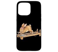 Custodia per iPhone 15 Pro Max Carino Bunny Fare Reformer Pilates Macchina Pasqua Pilates