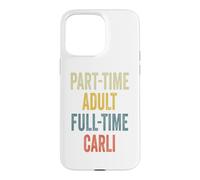 Custodia per iPhone 15 Pro Max CARLI Personalized Retro Girls Part-Time CARLI Name