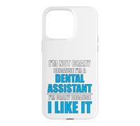 Custodia per iPhone 15 Pro Max Carriera dentale Ama il mio lavoro Pazzo assistente dentale