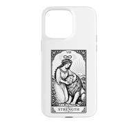 Custodia per iPhone 15 Pro Max Carta dei Tarocchi Vintage Zodiaco Leone Strega Celeste Astrologia