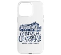 Custodia per iPhone 15 Pro Max Castello di Chenonceau Val de Loire Francia Stampa Marina