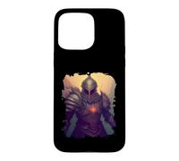 Custodia per iPhone 15 Pro Max Cavaliere fantasy epico un eroe nell'ombra