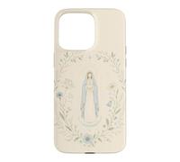 Custodia per iPhone 15 Pro Max Celeste Mariana Floreale Preghiera Fede Notte Cielo Aura
