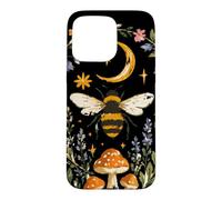 Custodia per iPhone 15 Pro Max Celestial Bee Moon Mushroom Cottagecore Botanical