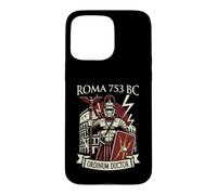 Custodia per iPhone 15 Pro Max Centurione Romano con Elmo Mlitare Arte Legioni Roma