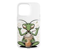 Custodia per iPhone 15 Pro Max Chill Praying Mantis Coffee Bug Insect Lover