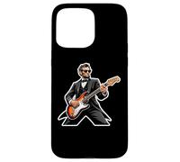 Custodia per iPhone 15 Pro Max Chitarra Rockin President American Independence Day USA Cool