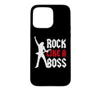Custodia per iPhone 15 Pro Max Chitarrista Solista Ritmico Rock Band Rock Like A Boss