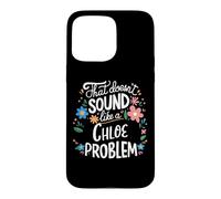 Custodia per iPhone 15 Pro Max Chloe Personalized Cute Flower Girls Chloe Name