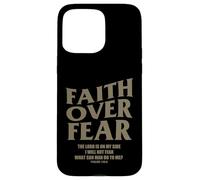 Custodia per iPhone 15 Pro Max Christian Faith Over Fear Shirt Men Jesus Religious Shirts