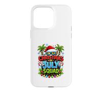 Custodia per iPhone 15 Pro Max Christmas July Squad Summer Santa Hat Sunglasses Palm Tree