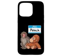 Custodia per iPhone 15 Pro Max Ciao Punch il Giappone Scimmia Con Peluche Amico Animale