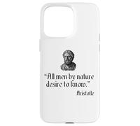 Custodia per iPhone 15 Pro Max Citazione di Aristotele Tutti gli uomini per natura desiderio di conoscere la filosofia