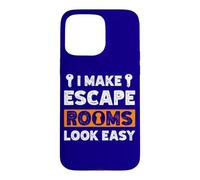 Custodia per iPhone 15 Pro Max Citazione Exit Room I Make Escape Rooms Look Easy Group Game