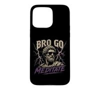 Custodia per iPhone 15 Pro Max Citazioni sullo stoicismo di Bro Go Meditate Marcus Aurelio