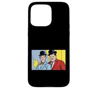 Custodia per iPhone 15 Pro Max Classico Comico Duo Pop Art Retro Bombetta Cappello Illustrazione