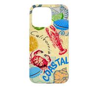 Custodia per iPhone 15 Pro Max Coastal Lighthouse Sailboat Ocean Sunset Scenic Artwork