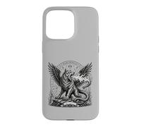 Custodia per iPhone 15 Pro Max Coda di serpente Marchosias, Furia impennata