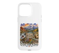 Custodia per iPhone 15 Pro Max Colorado Acquerello Mountain Adventure Travel Design