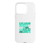 Custodia per iPhone 15 Pro Max Colore acqua verde chiaro Go Ahead, Judge Me Teal Aqua Graphic