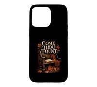 Custodia per iPhone 15 Pro Max Come Thou Fount Inno Cristiano Foglie d'Autunno