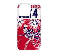 Custodia per iPhone 15 Pro Max Compleanno dello zio Sam 4 luglio