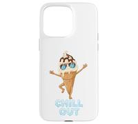 Custodia per iPhone 15 Pro Max Cono gelato Chill Out - Divertente gioco di parole estivo