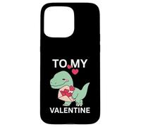 Custodia per iPhone 15 Pro Max Cool Little Dino con Lover Letter Gift To My Valentine Day