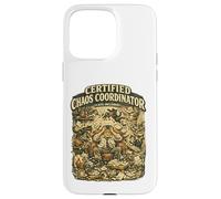 Custodia per iPhone 15 Pro Max Coordinatore certificato del caos divertente amante dei gatti e proprietari di gatti