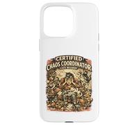 Custodia per iPhone 15 Pro Max Coordinatore certificato del caos divertente amante dei gatti e proprietari di gatti