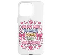 Custodia per iPhone 15 Pro Max Coquette Bows Divertenti E Cattive Decisioni Viaggio Per Ragazze Vacanze Al Mare