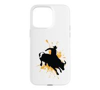 Custodia per iPhone 15 Pro Max Coraggioso Bull Rider in Azione Rodeo